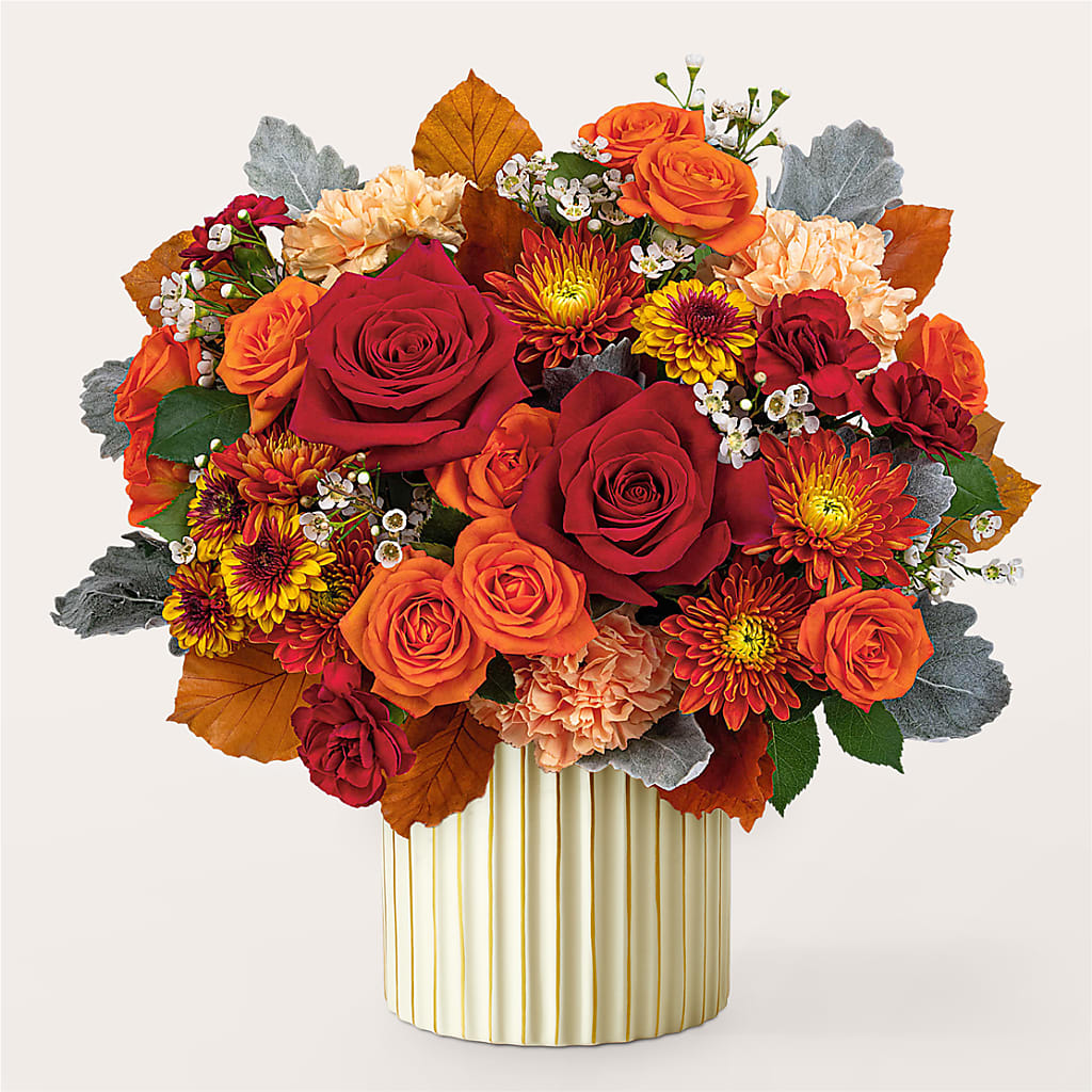Merlot Bouquet with Ivory Vase –  Oak Ridge Floral Company Llc, Oak Ridge TN
