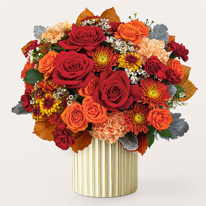 Merlot Bouquet with Ivory Vase –  Oak Ridge Floral Company Llc, Oak Ridge TN