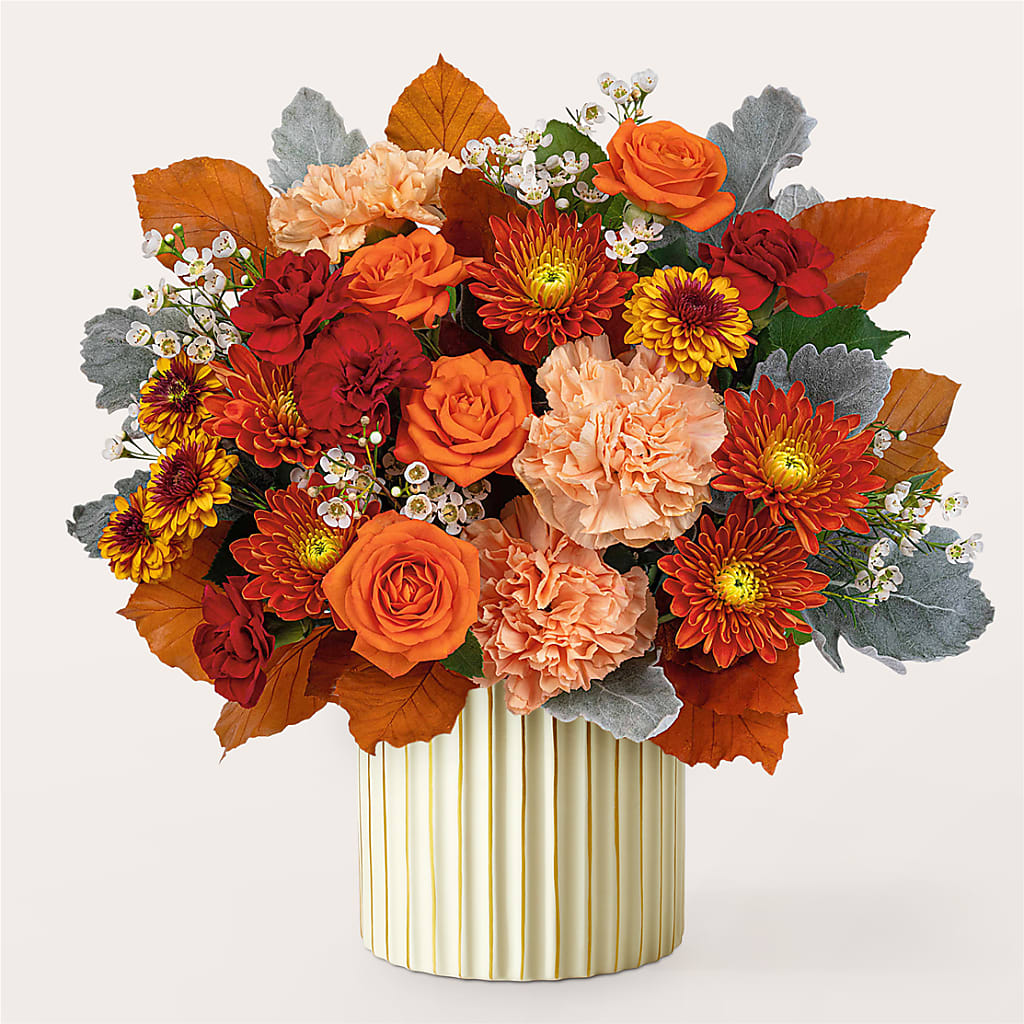 Merlot Bouquet with Ivory Vase –  Oak Ridge Floral Company Llc, Oak Ridge TN