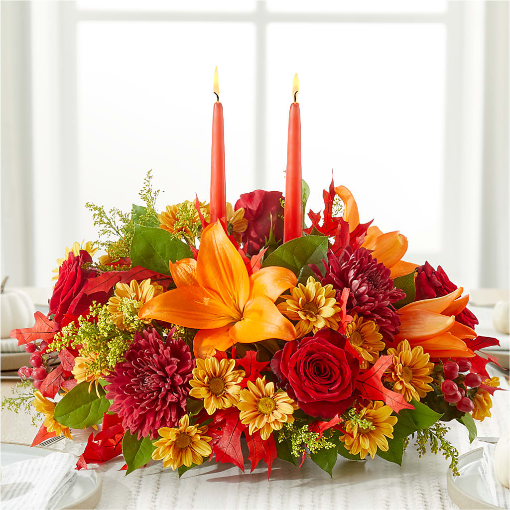 Autumn's Embrace Centerpiece –  Oak Ridge Floral Company Llc, Oak Ridge TN