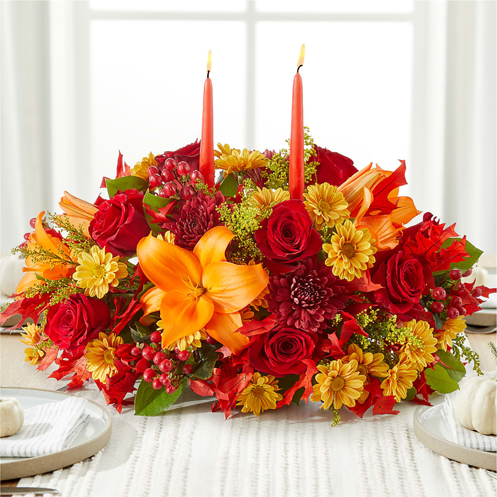 Autumn's Embrace Centerpiece –  Oak Ridge Floral Company Llc, Oak Ridge TN