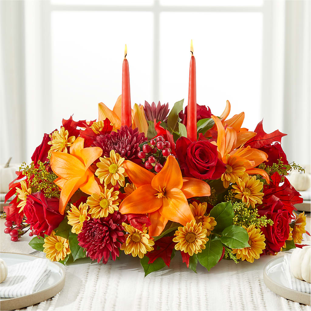 Autumn's Embrace Centerpiece –  Oak Ridge Floral Company Llc, Oak Ridge TN