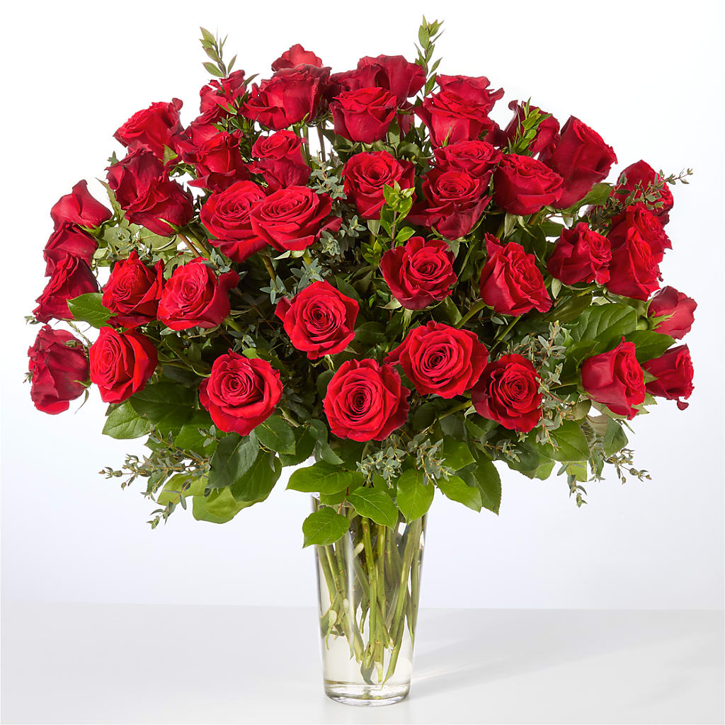 Forever Yours Fifty Stem Red Rose Bouquet –  Oak Ridge Floral Company Llc, Oak Ridge TN