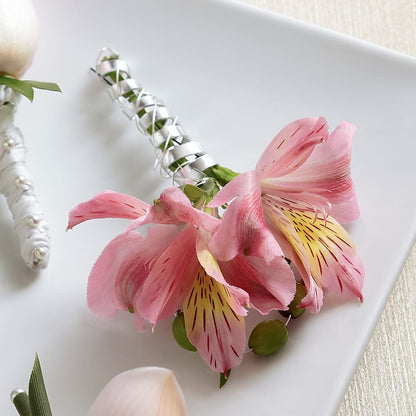 Pink Peruvian Lily Boutonniere –  Oak Ridge Floral Company Llc, Oak Ridge TN