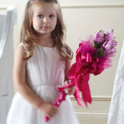 Sparkle Pink Flower Girl Bouquet –  Oak Ridge Floral Company Llc, Oak Ridge TN