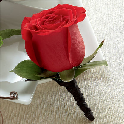Red Rose Boutonniere –  Oak Ridge Floral Company Llc, Oak Ridge TN