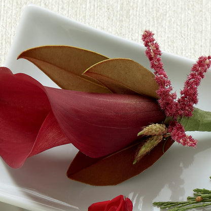 Red Calla Boutonniere –  Oak Ridge Floral Company Llc, Oak Ridge TN
